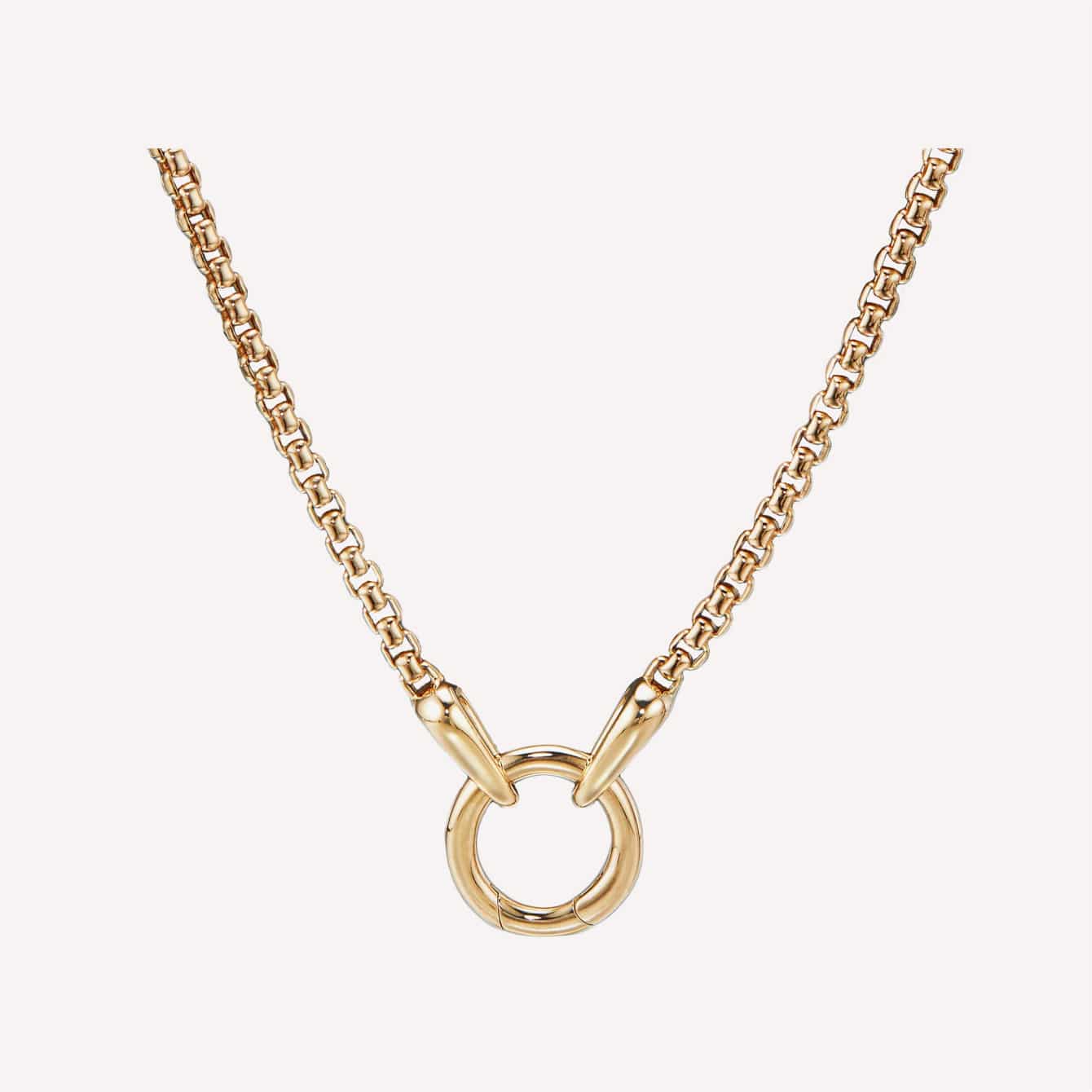 David Yurman Smooth Amulet Box Chain Necklace