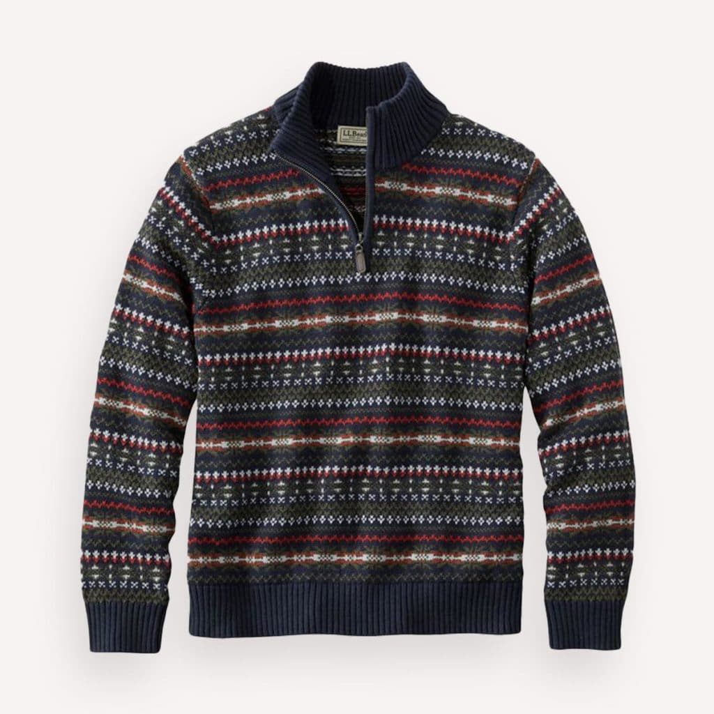 LL Bean Fair Isle sweater