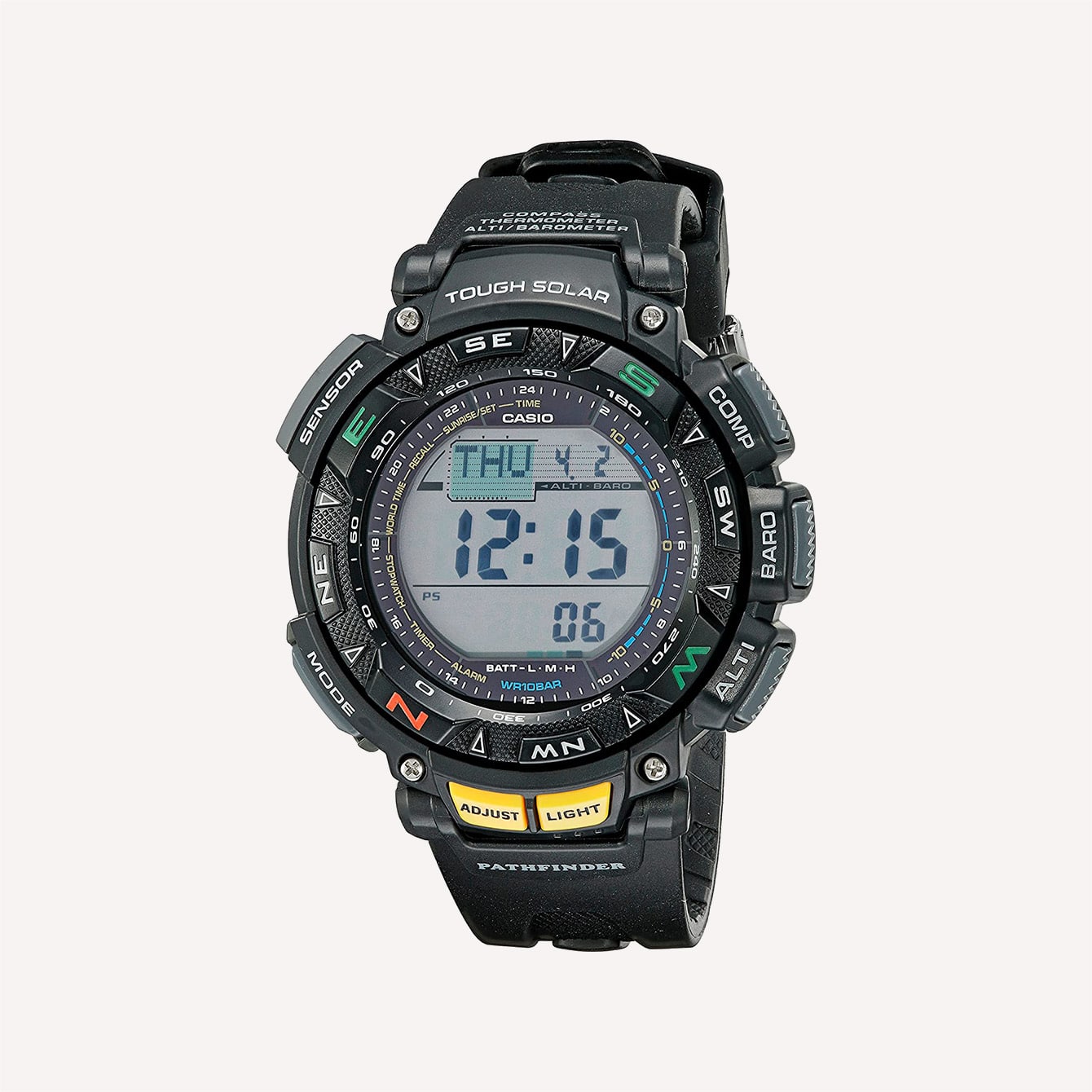 Casio PAG240 1CR MENS PATHFINDER Digital Quartz Watch with Resin Strap PAG240 1CR