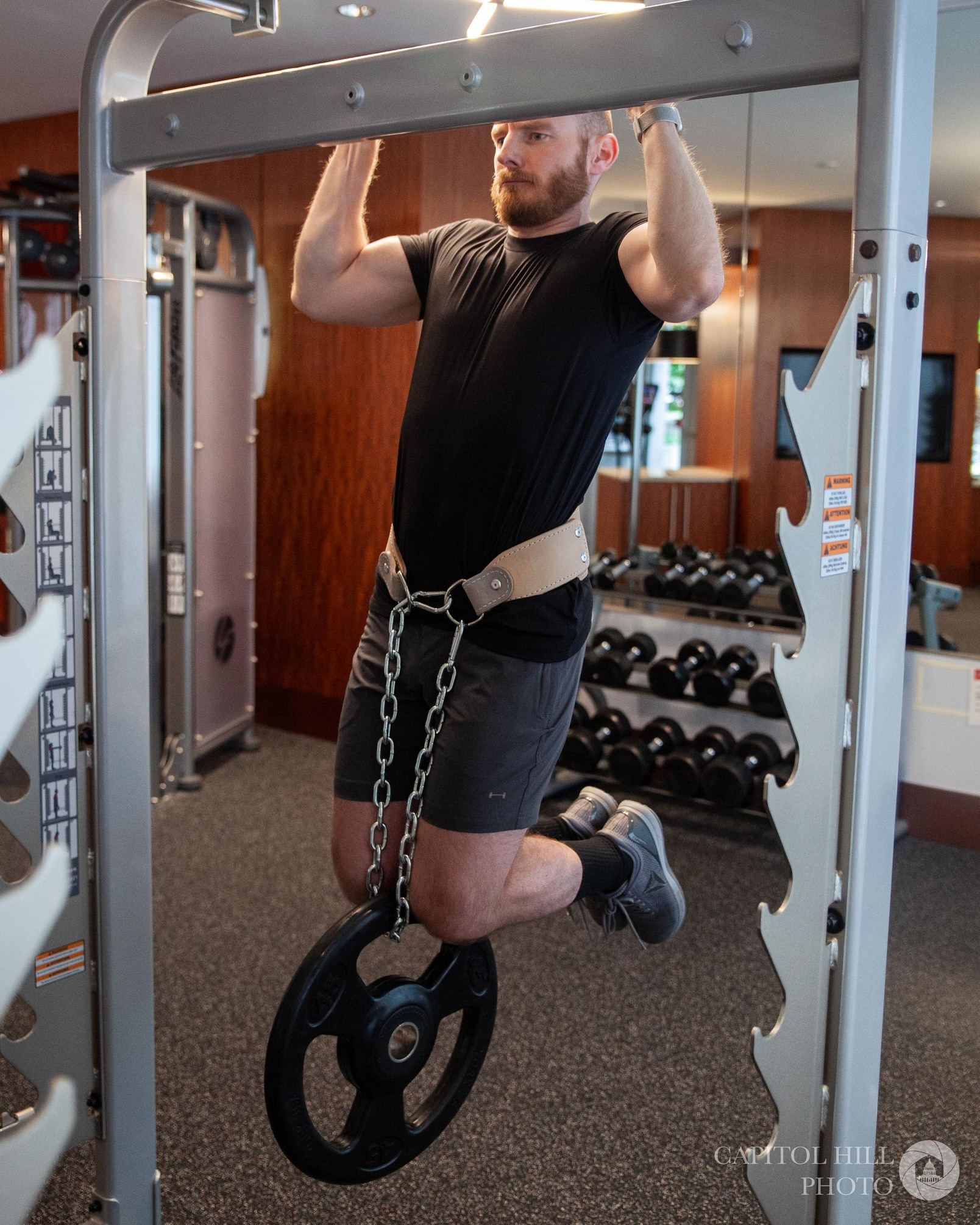 Weighted pull ups