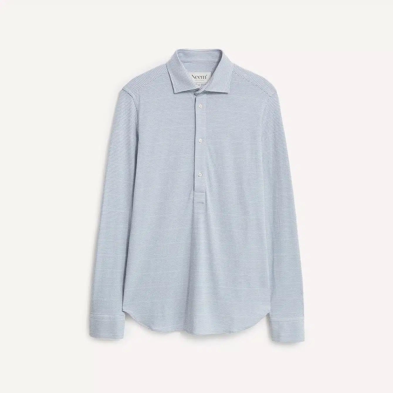 Neem Recycled Italian Sky Horizontal Popover Shirt