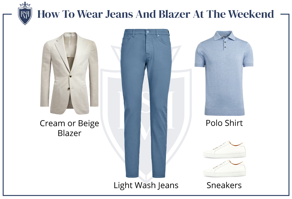 blazer and jeans infographic