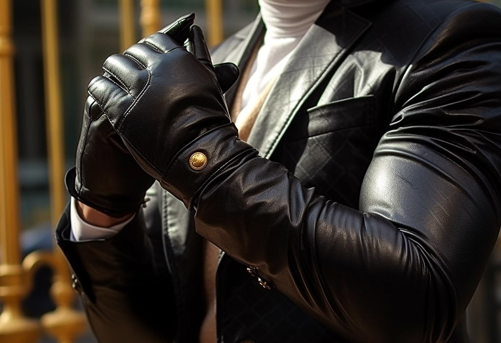 leather gloves