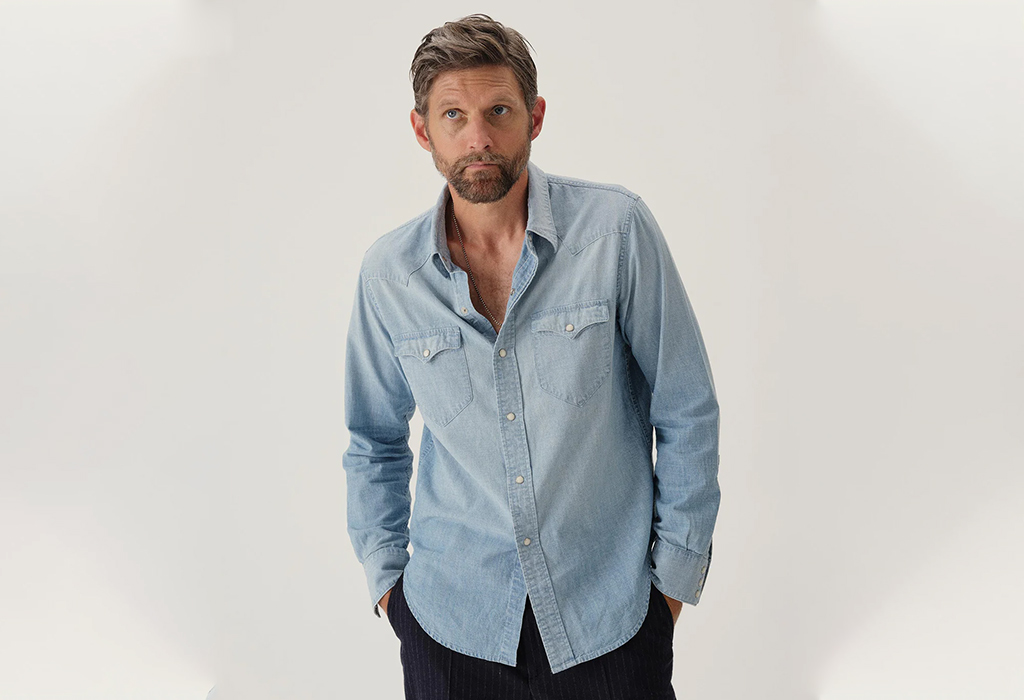 Japanese Chambray Western Shirt by Buck Mason