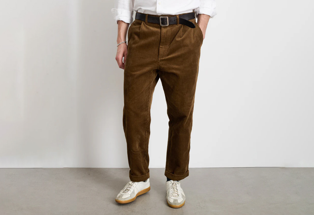 Standard Pleated Pant in Corduroy