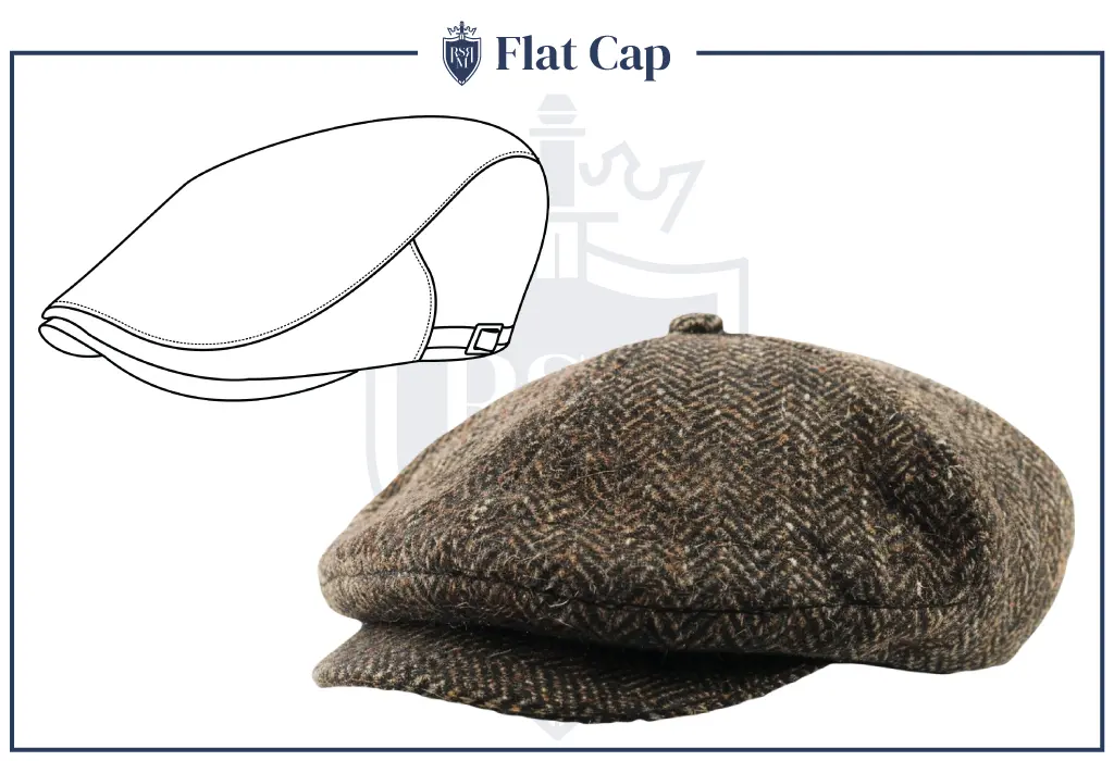 flat cap infographics