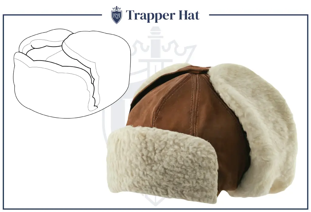 trapper hat infographics