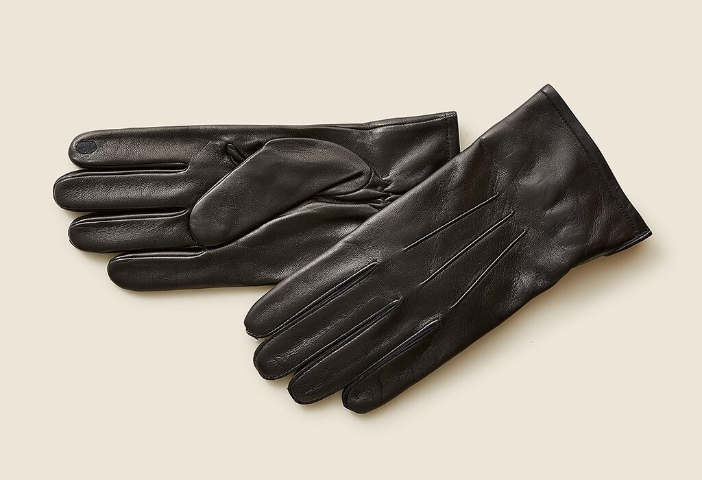 Cashmere-Lined Leather Gloves by J.Crew