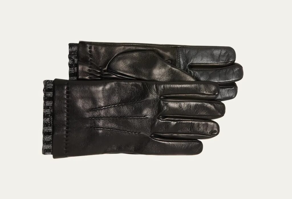 Men's Cashmere-Lined Napa Leather Gloves