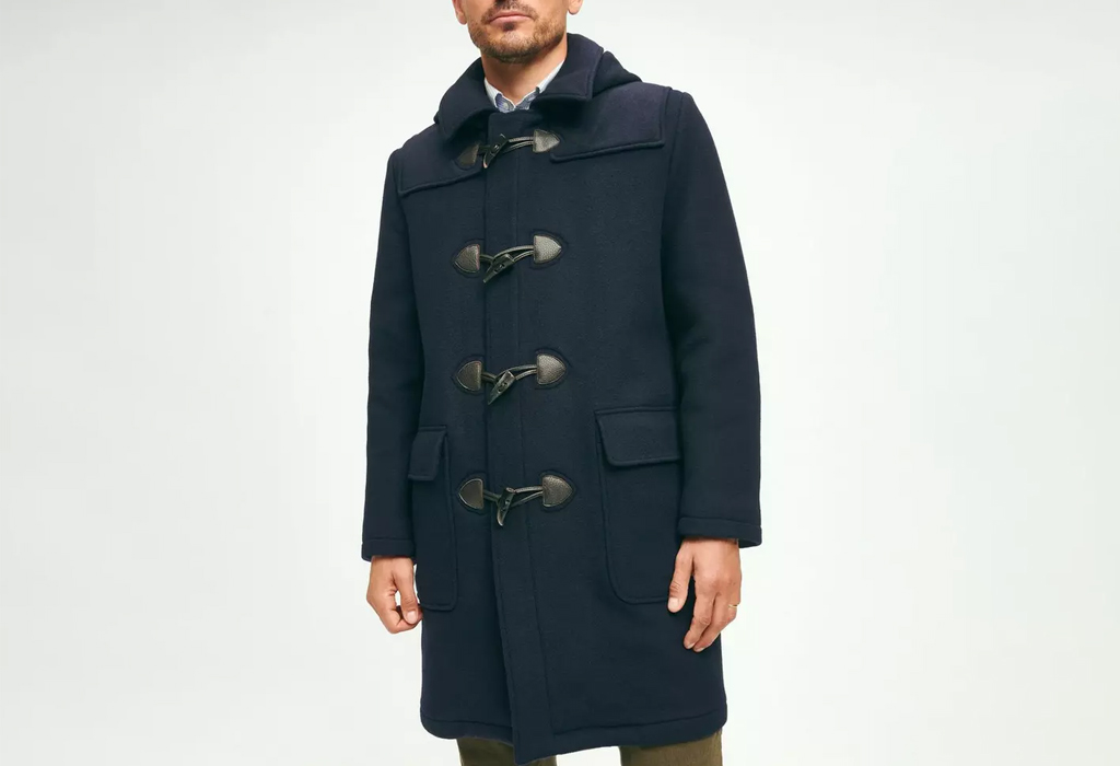 Wool Duffle Coat by Brooks Brothers