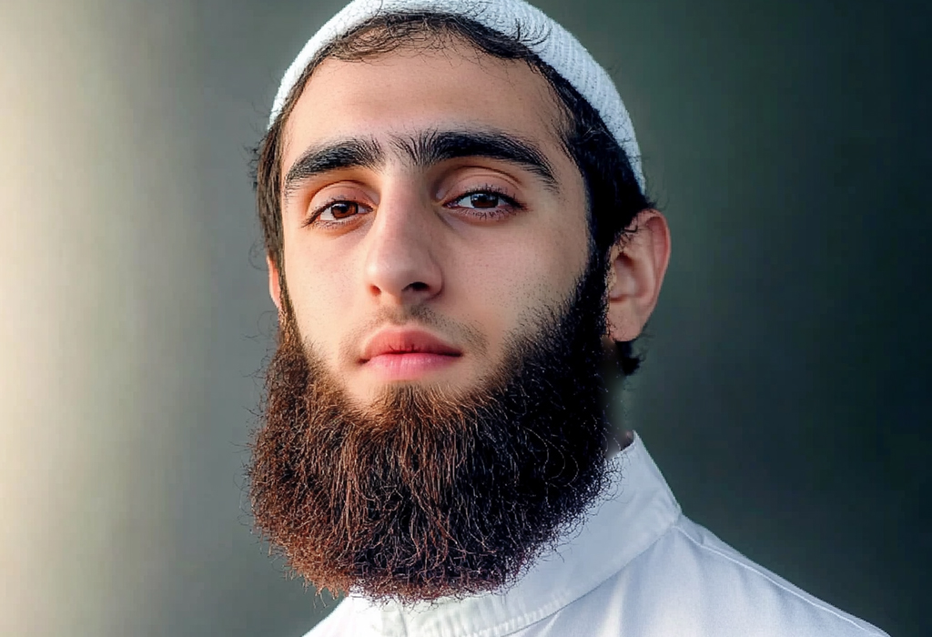 religious man with beard without mustache