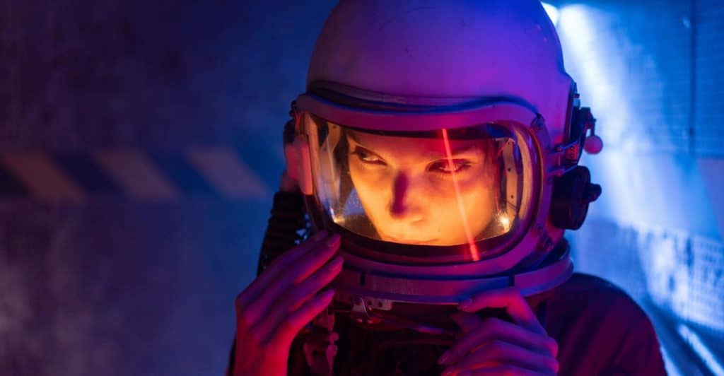 Woman in a Spacesuit.