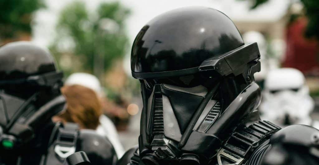 People Cosplaying Star Wars Characters.