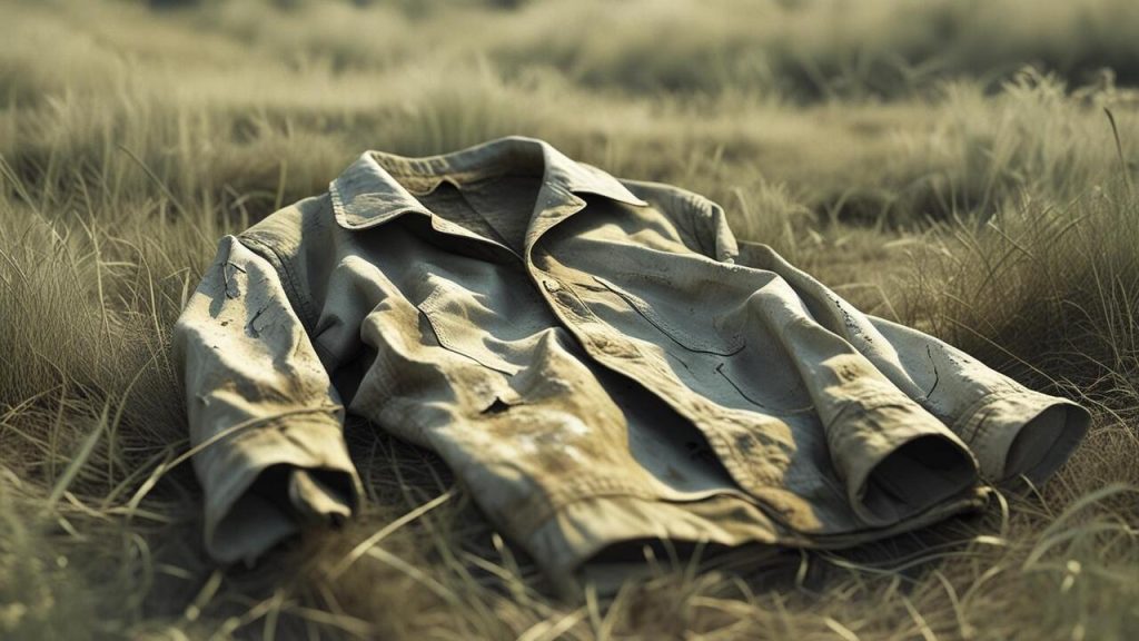 A faded denim jacket