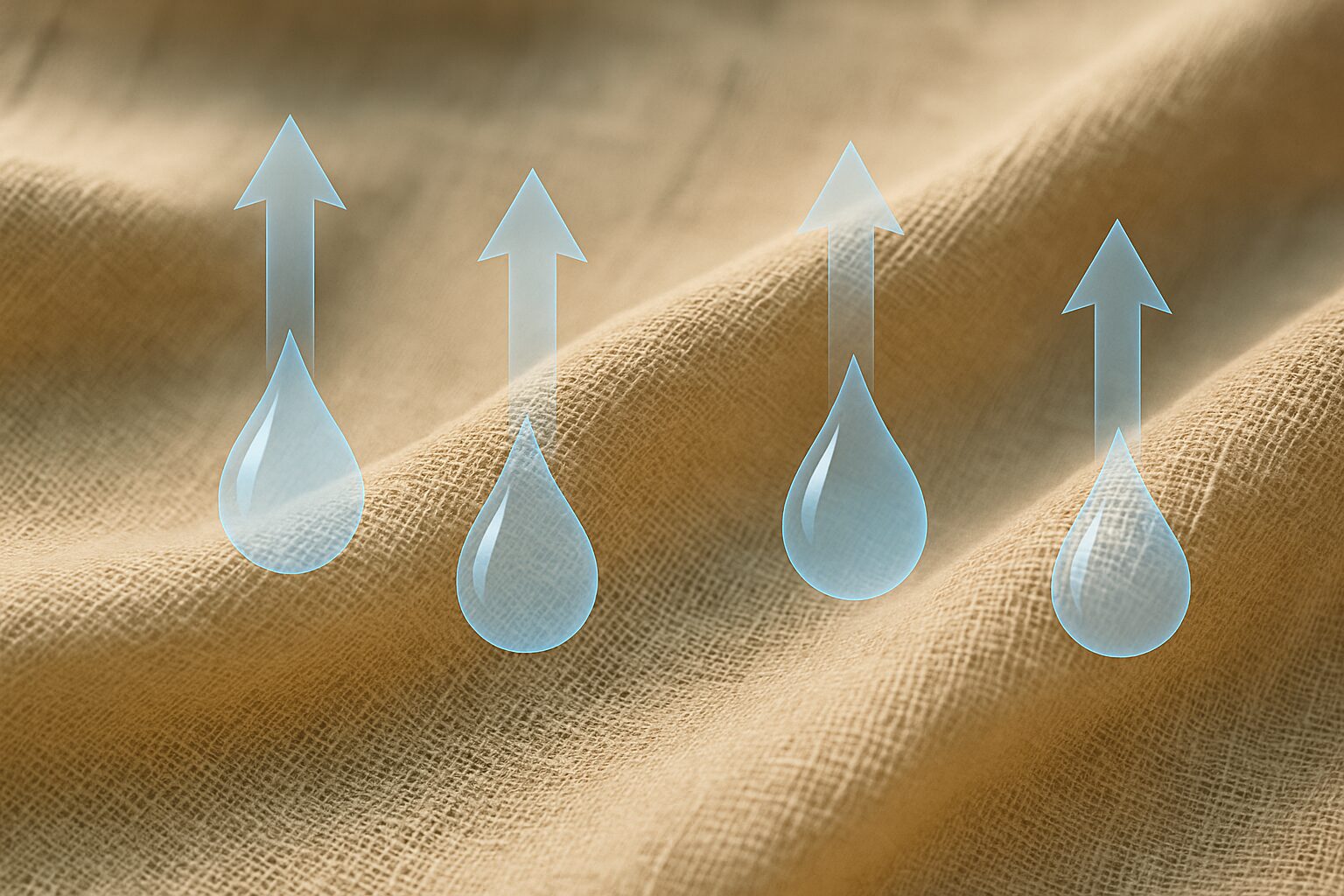 linen moisture evaporation and breathability