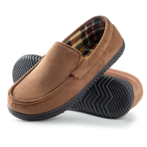 RockDove Men's Alexander Flannel Lined Loafer Slipper
