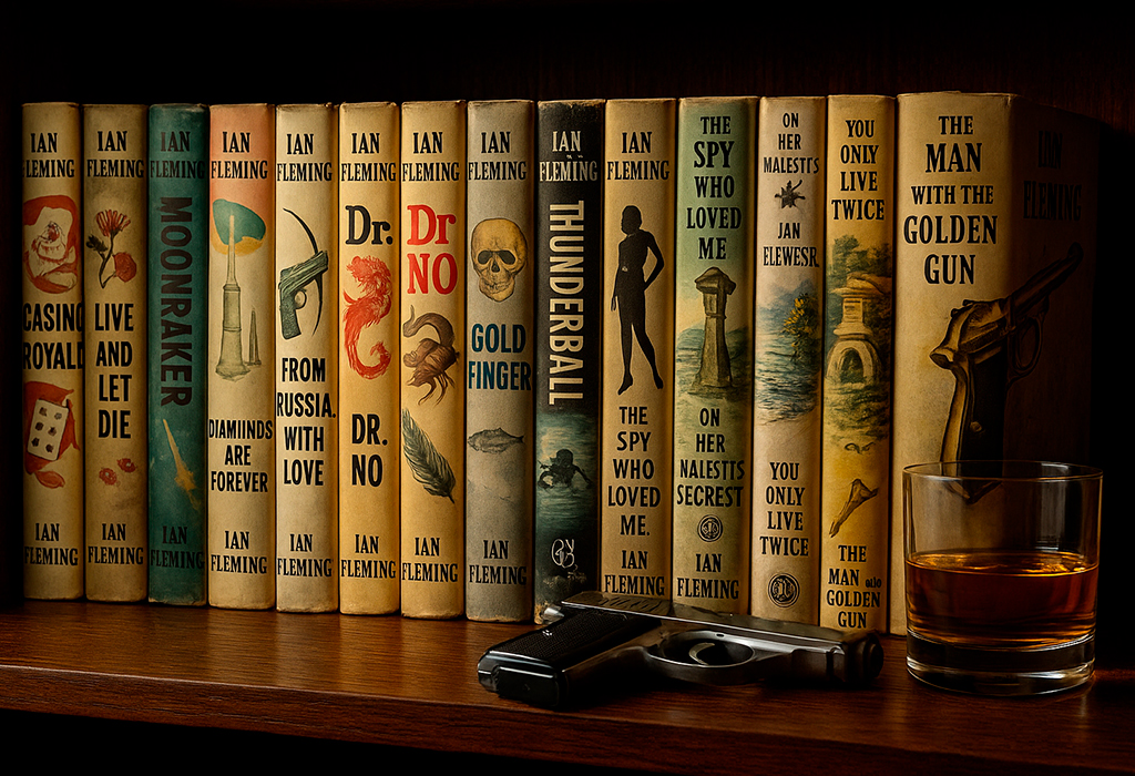 Vintage Ian Fleming Bond books novels