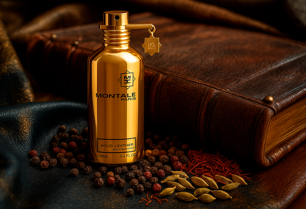 Montale Aoud LeatherGold bottle with leather, pepper, saffron
