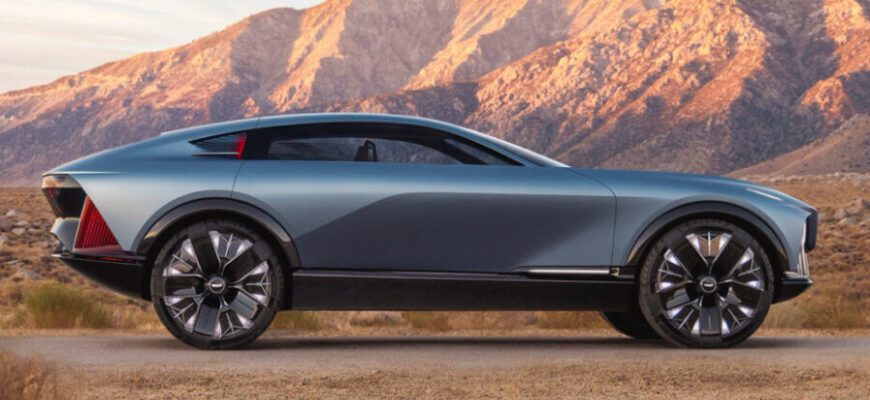 Cadillac переосмысливает серию V-Series в виде этого электрического внедорожника с дверями «крыло чайки» для бездорожья и трековых характеристик