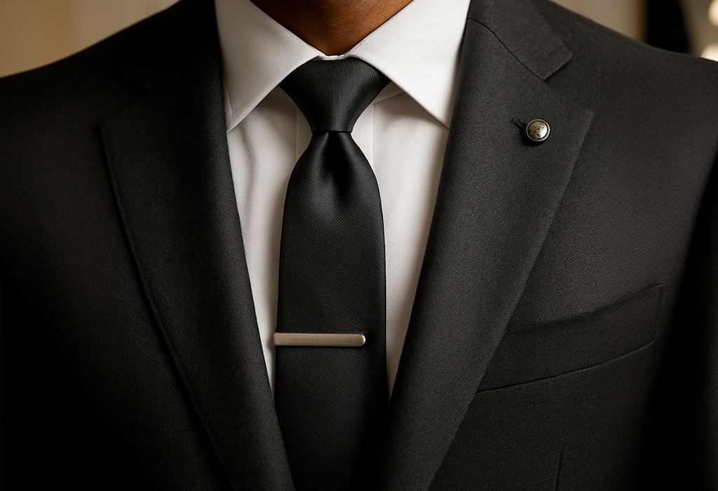 tie with tie clip