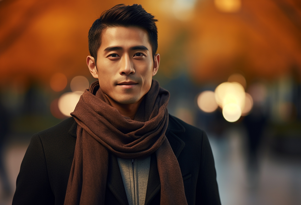 manly scarf knot